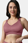 Amante Padded Non Wired Full Coverage Super Support Bra - Mesa Rose — thumbnail 1